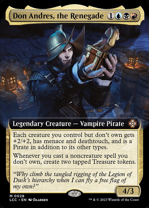 Don Andres, the Renegade (Extended Art) - Commander: The Lost Caverns of Ixalan - M - 28