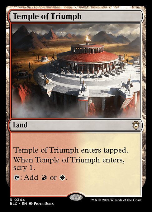 Temple of Triumph - Commander: Bloomburrow - R - 344