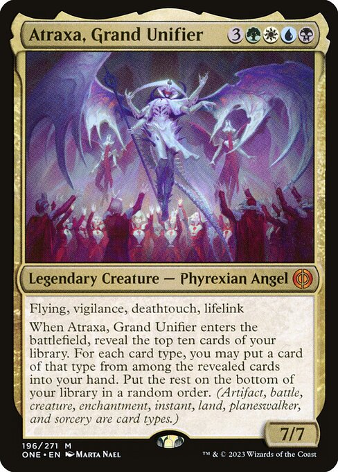 Atraxa, Grand Unifier - Promo Pack: Phyrexia: All Will Be One - M - 196