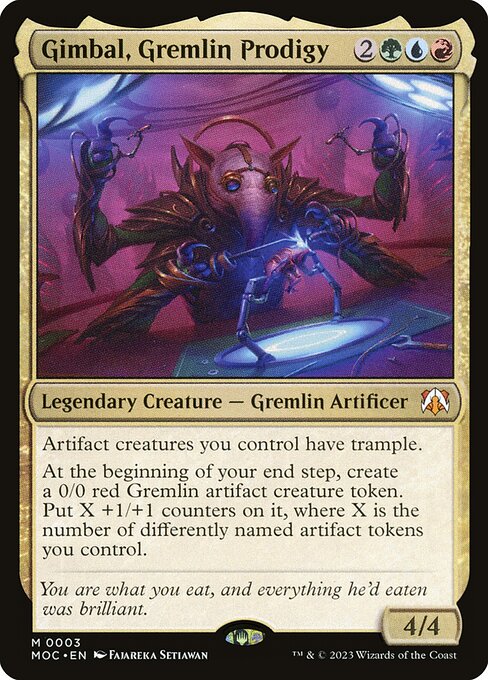 Gimbal, Gremlin Prodigy - Commander: March of the Machine - M - 3