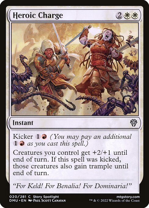 Heroic Charge - Dominaria United - C - 20