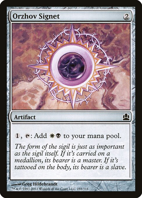 Orzhov Signet - Commander - C - 255