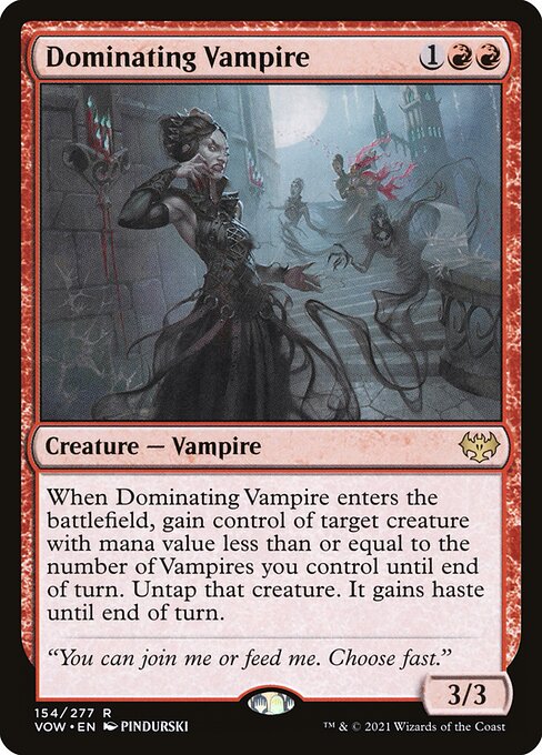 Dominating Vampire - Innistrad: Crimson Vow - R - 154