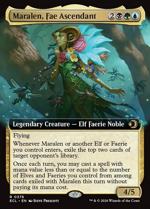 Maralen, Fae Ascendant (Extended Art) - Lorwyn Eclipsed - R - 376