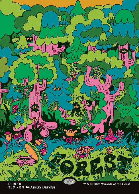 Forest (1949) (Rainbow Foil) - Secret Lair Drop Series - R - 1949