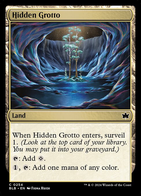 Hidden Grotto - Bloomburrow - C - 254
