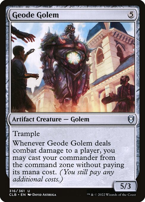 Geode Golem - Commander Legends: Battle for Baldur's Gate - U - 316