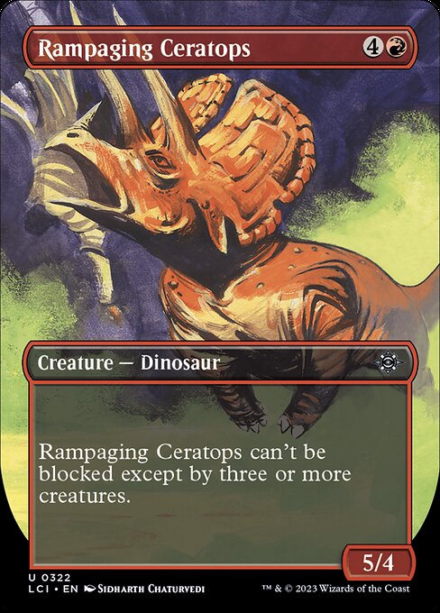 Rampaging Ceratops (Borderless) - The Lost Caverns of Ixalan - U - 322