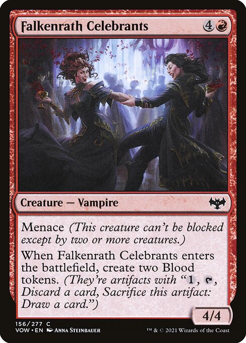 Falkenrath Celebrants - Innistrad: Crimson Vow - C - 156
