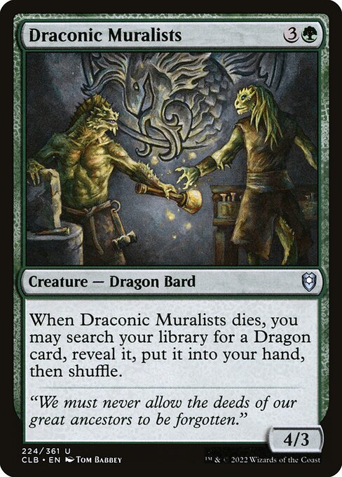 Draconic Muralists - Commander Legends: Battle for Baldur's Gate - U - 224