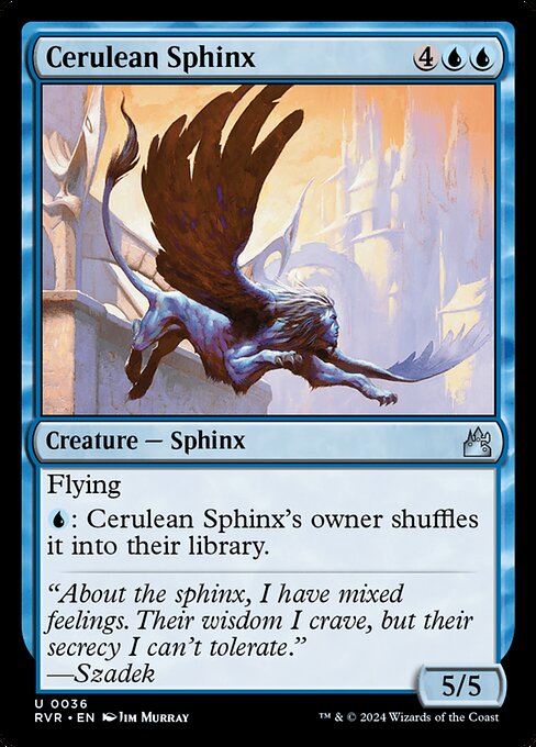 Cerulean Sphinx - Ravnica Remastered - U - 36