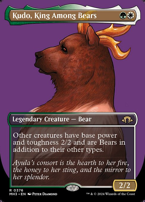 Kudo, King Among Bears (Borderless) - Modern Horizons 3 - R - 376