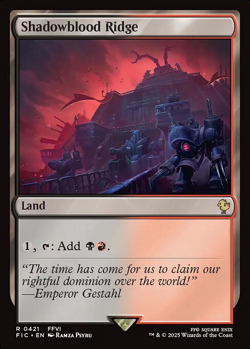 Shadowblood Ridge (Surge Foil) - Commander: FINAL FANTASY - R - 421