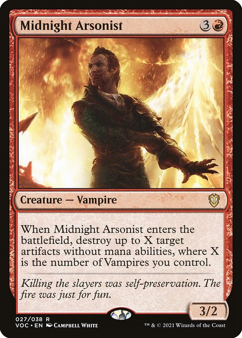 Midnight Arsonist - Commander: Innistrad: Crimson Vow - R - 27