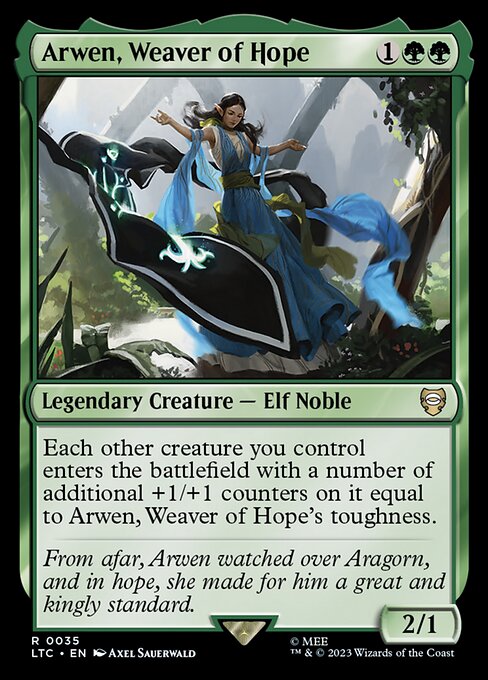 Arwen, Weaver of Hope - Commander: The Lord of the Rings: Tales of Middle-earth - R - 35