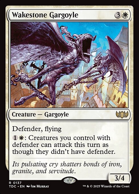 Wakestone Gargoyle - Commander: Tarkir: Dragonstorm - R - 137