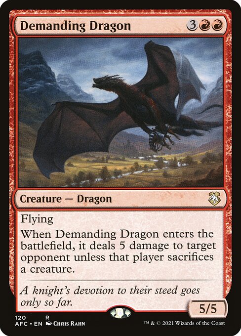 Demanding Dragon - Commander: Adventures in the Forgotten Realms - R - 120