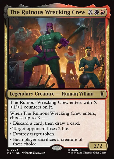 The Ruinous Wrecking Crew - Marvel Super Heroes - R - 224