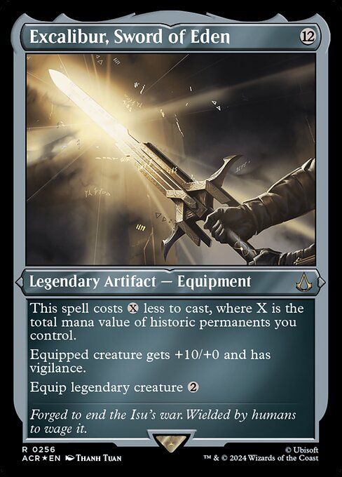 Excalibur, Sword of Eden (Foil Etched) - Universes Beyond: Assassin's Creed - R - 256