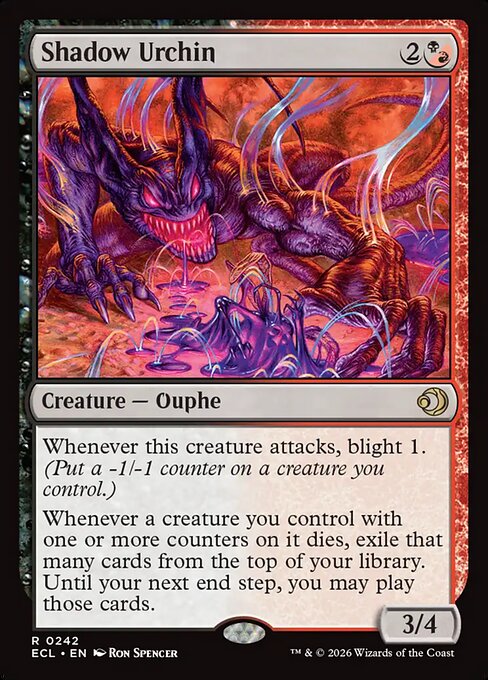 Shadow Urchin - Lorwyn Eclipsed - R - 242