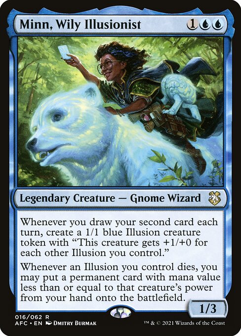 Minn, Wily Illusionist - Commander: Adventures in the Forgotten Realms - R - 16