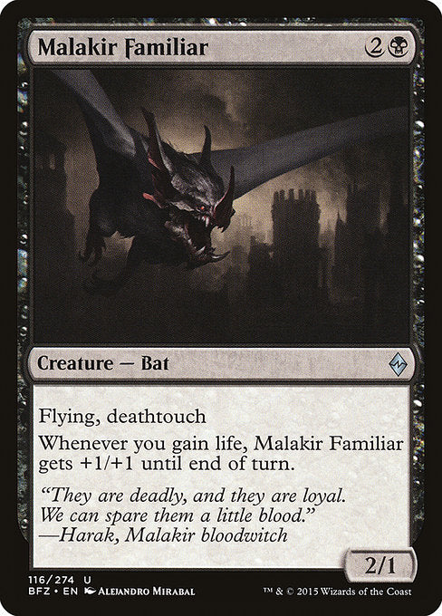 Malakir Familiar - Battle for Zendikar - U - 116
