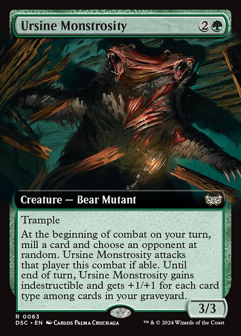 Ursine Monstrosity (Extended Art) - Commander: Duskmourn: House of Horror - R - 63