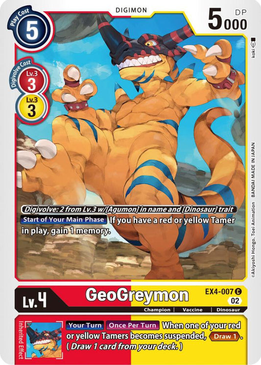 GeoGreymon - Alternative Being Booster - Common - EX4-007 C