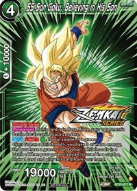 SS Son Goku, Believing in His Son (Event Pack 12) - Tournament Promotion Cards - Promo - BT21-077