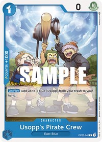 Usopp's Pirate Crew - Pillars of Strength Pre-Release Cards - C - OP03-042