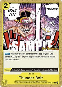 Thunder Bolt - Pillars of Strength Pre-Release Cards - C - OP03-121
