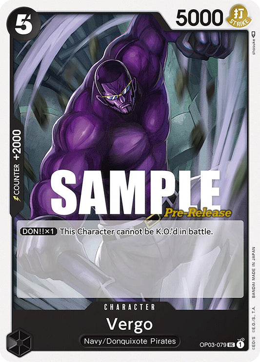 Vergo - Pillars of Strength Pre-Release Cards - UC - OP03-079