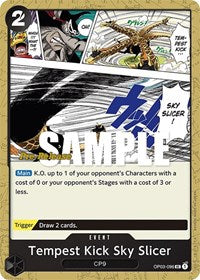 Tempest Kick Sky Slicer - Pillars of Strength Pre-Release Cards - UC - OP03-096