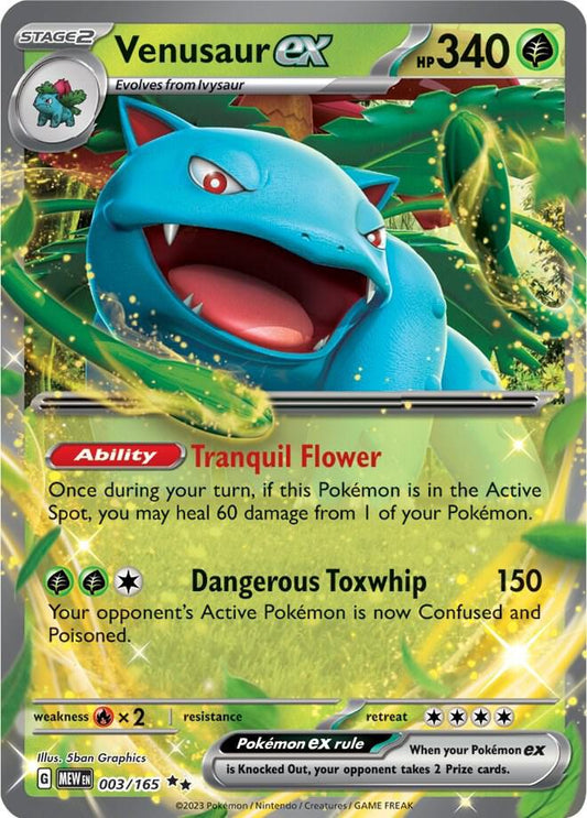 Venusaur ex - 003/165 - SV: Scarlet & Violet 151 - Double Rare - 003/165