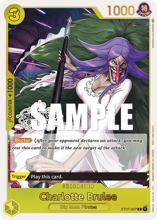 Charlotte Brulee (Store Championship Participation Pack) - One Piece Promotion Cards - PR - ST07-007