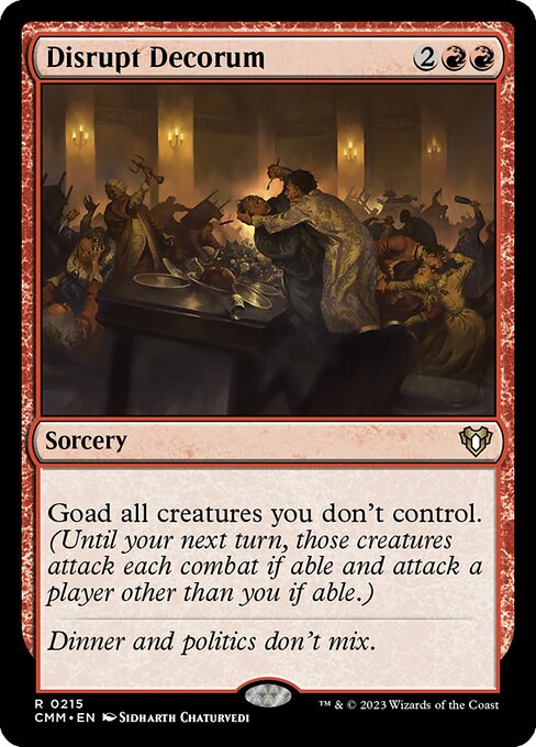 Disrupt Decorum - Commander Masters - R - 215