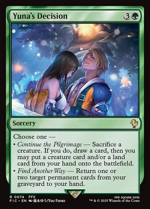 Yuna's Decision - Commander: FINAL FANTASY - R - 74