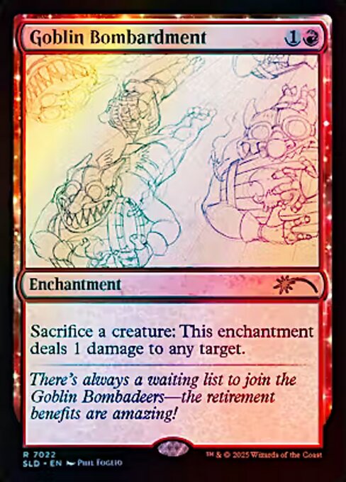 Goblin Bombardment (7022) - Secret Lair Drop Series - R - 7022