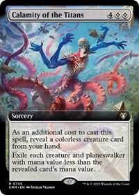 Calamity of the Titans (Extended Art) - Commander Masters - R - 745