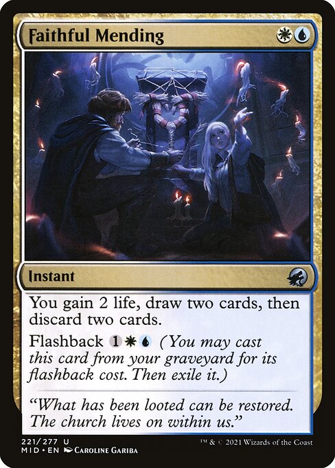 Faithful Mending - Innistrad: Midnight Hunt - U - 221