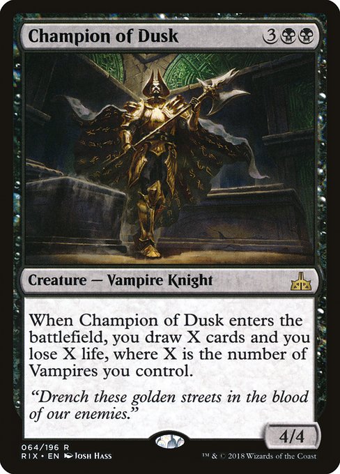 Champion of Dusk - Rivals of Ixalan - R - 64