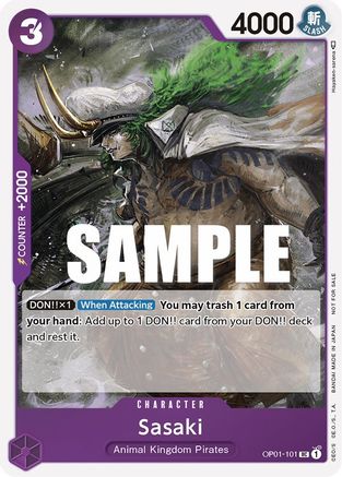 Sasaki (Event Pack Vol. 2) - One Piece Promotion Cards - PR - OP01-101
