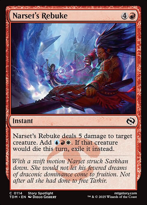 Narset's Rebuke - Tarkir: Dragonstorm - C - 114
