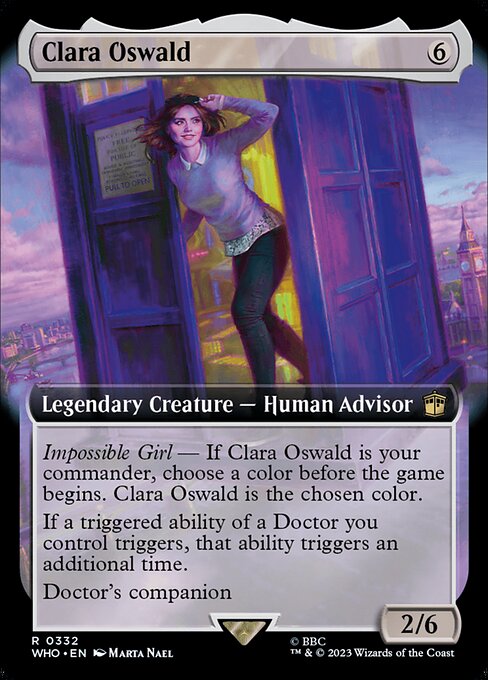 Clara Oswald (Extended Art) - Universes Beyond: Doctor Who - R - 332