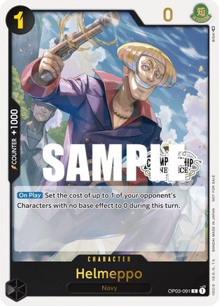 Helmeppo (Store Championship Participation Pack Vol. 2) - One Piece Promotion Cards - PR - OP03-091