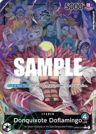 Donquixote Doflamingo (019) (Alternate Art) - Kingdoms of Intrigue - L - OP04-019