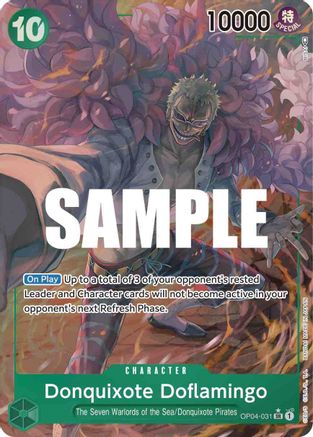 Donquixote Doflamingo (031) (Alternate Art) - Kingdoms of Intrigue - SR - OP04-031