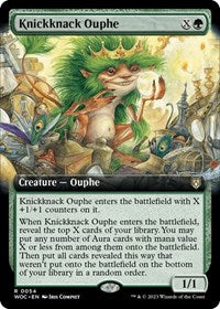 Knickknack Ouphe (Extended Art) - Commander: Wilds of Eldraine - R - 54