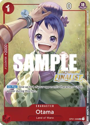 Otama (Online Regional 2023) [Finalist] - One Piece Promotion Cards - PR - OP01-006