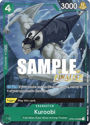 Kuroobi (Online Regional 2023) [Finalist] - One Piece Promotion Cards - PR - OP03-026